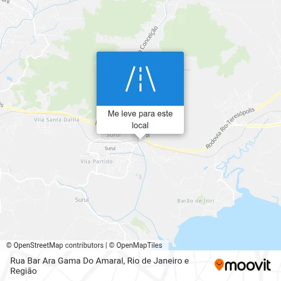 Rua Bar Ara Gama Do Amaral mapa