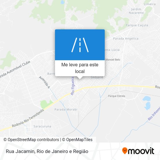 Rua Jacamin mapa