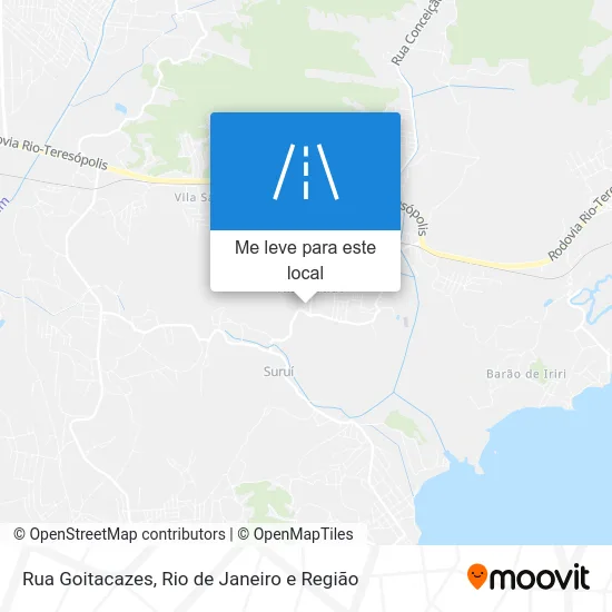 Rua Goitacazes mapa