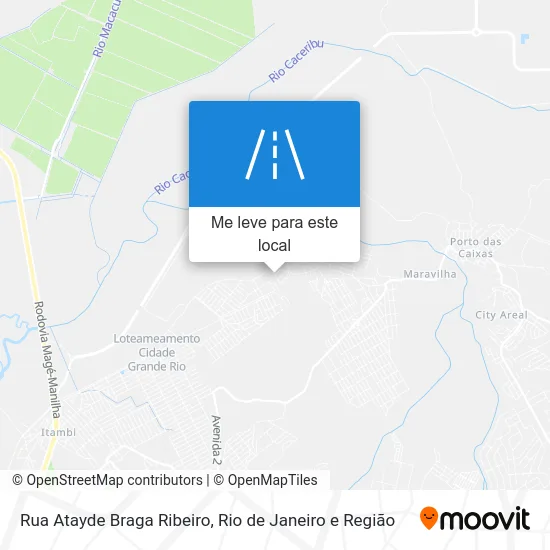 Rua Atayde Braga Ribeiro mapa