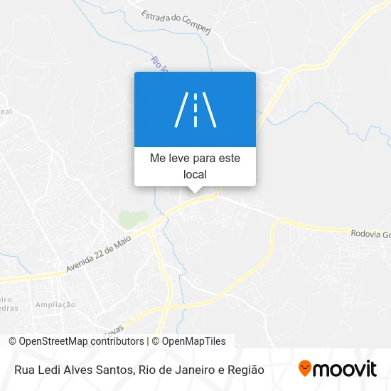 Rua Ledi Alves Santos mapa