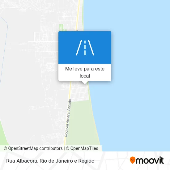 Rua Albacora mapa