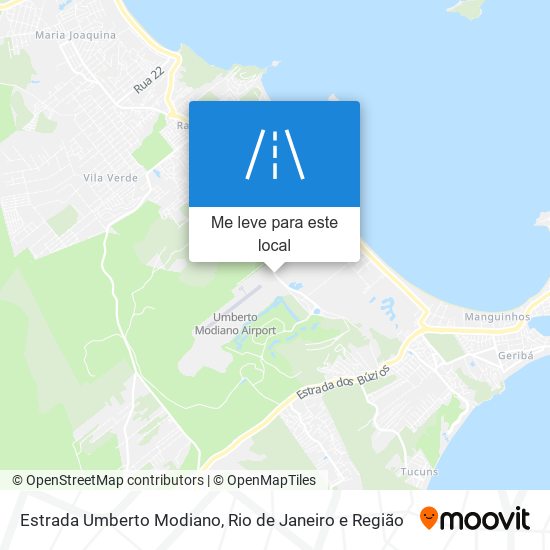 Estrada Umberto Modiano mapa