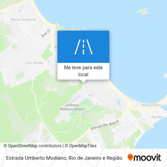 Estrada Umberto Modiano mapa