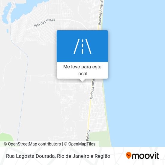 Rua Lagosta Dourada mapa