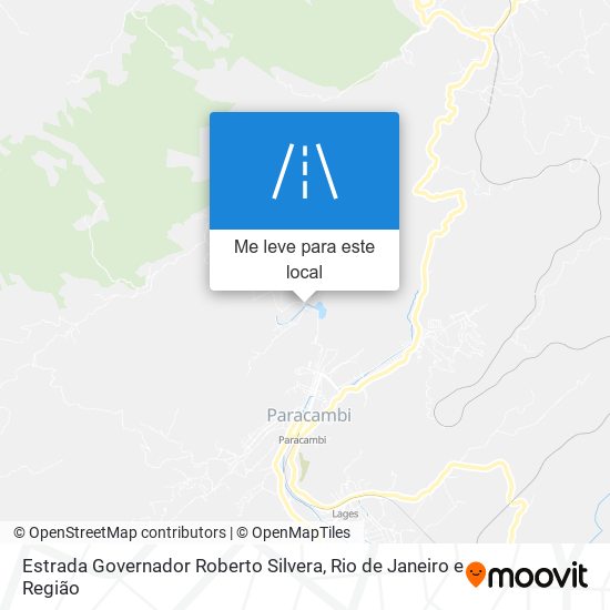 Estrada Governador Roberto Silvera mapa