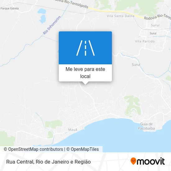 Rua Central mapa