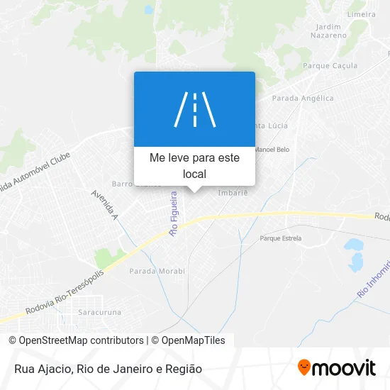 Rua Ajacio mapa
