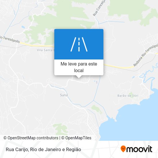 Rua Carijo mapa