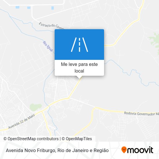 Avenida Novo Friburgo mapa