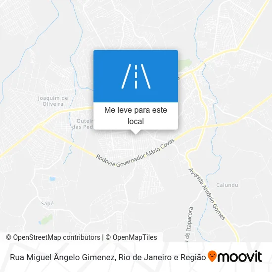 Rua Miguel Ângelo Gimenez mapa