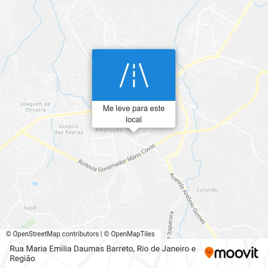 Rua Maria Emilia Daumas Barreto mapa