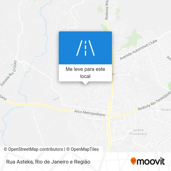 Rua Asteka mapa