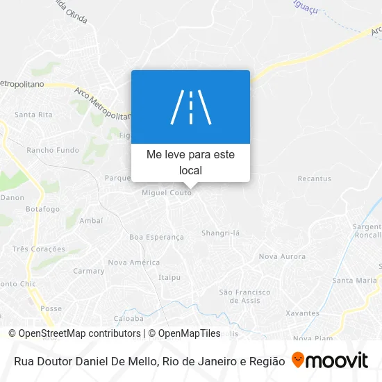 Rua Doutor Daniel De Mello mapa