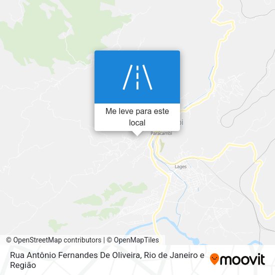 Rua Antônio Fernandes De Oliveira mapa