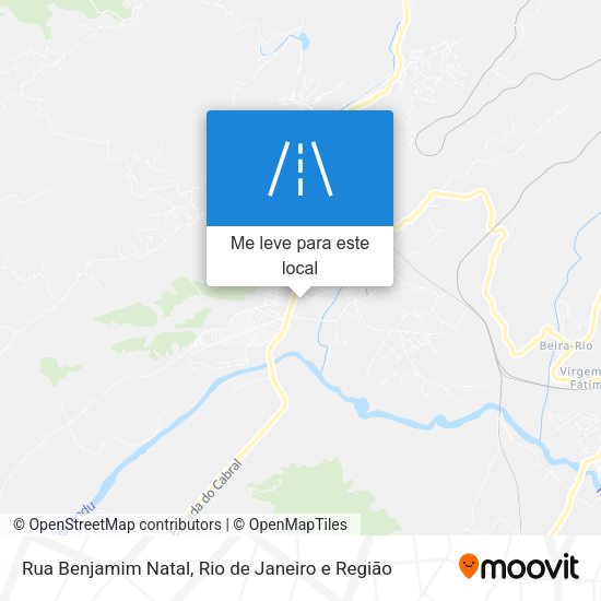 Rua Benjamim Natal mapa