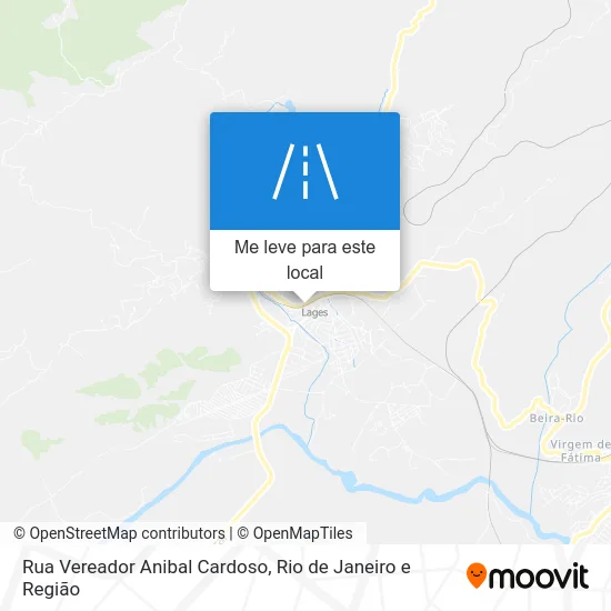 Rua Vereador Anibal Cardoso mapa