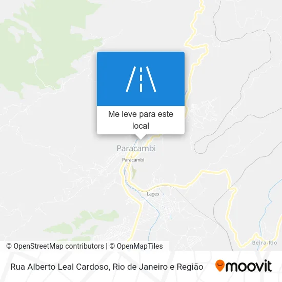 Rua Alberto Leal Cardoso mapa