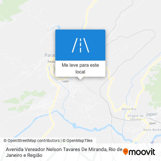 Avenida Vereador Nelson Tavares De Miranda mapa