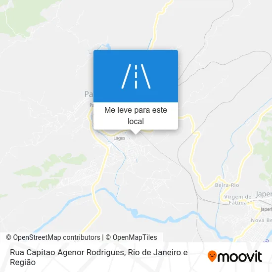 Rua Capitao Agenor Rodrigues mapa