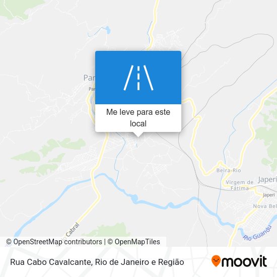 Rua Cabo Cavalcante mapa