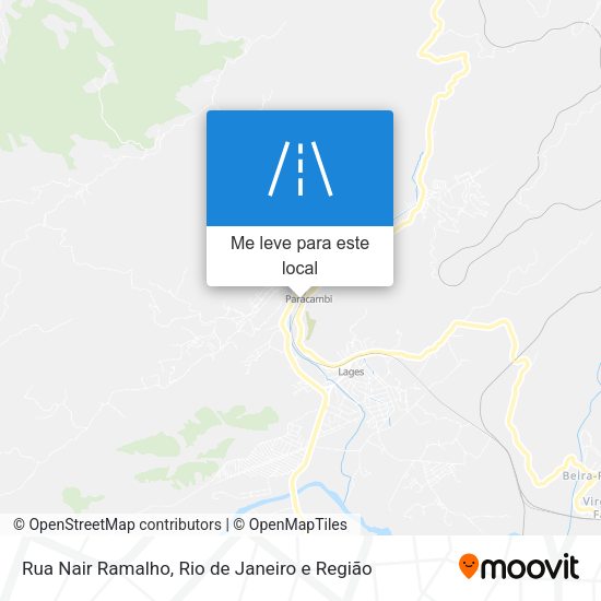Rua Nair Ramalho mapa