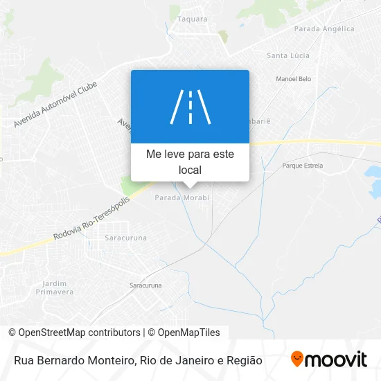 Rua Bernardo Monteiro mapa