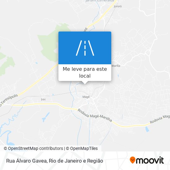 Rua Álvaro Gavea mapa