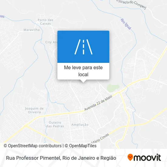 Rua Professor Pimentel mapa