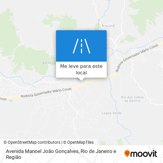 Avenida Manoel João Gonçalves mapa