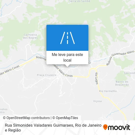 Rua Simonides Valadares Guimaraes mapa