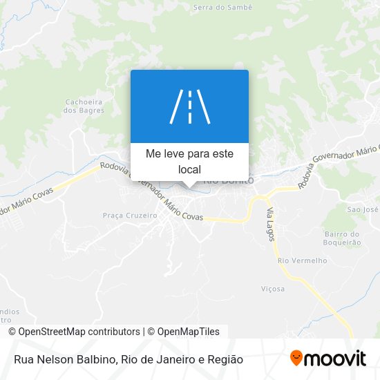 Rua Nelson Balbino mapa