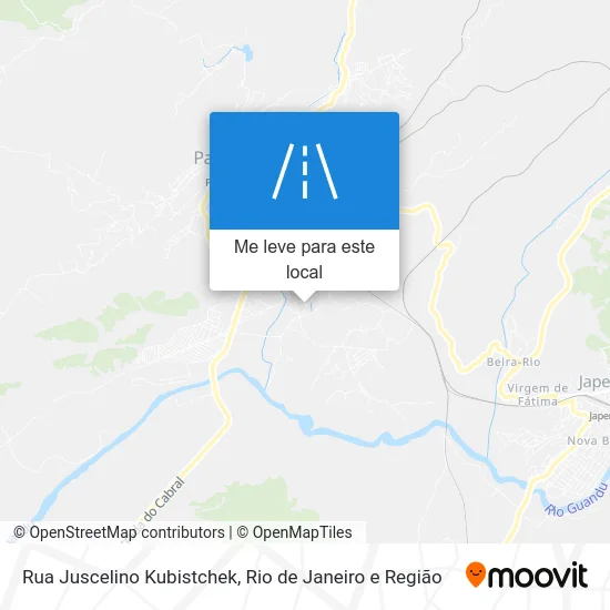 Rua Juscelino Kubistchek mapa