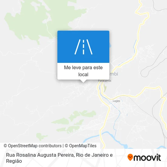 Rua Rosalina Augusta Pereira mapa