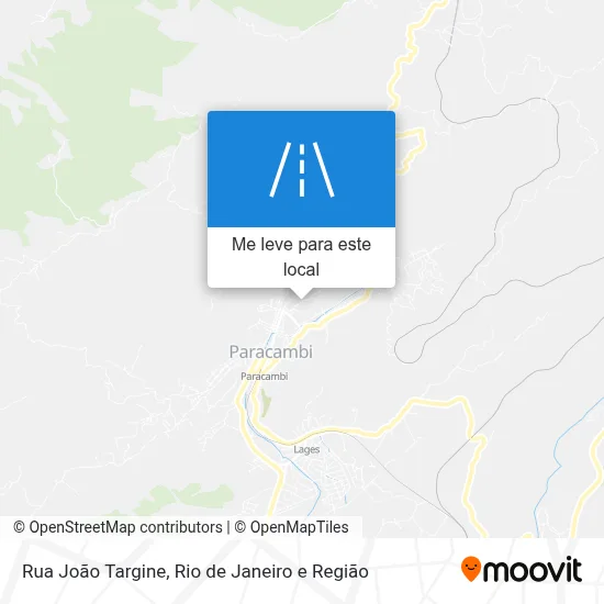 Rua João Targine mapa