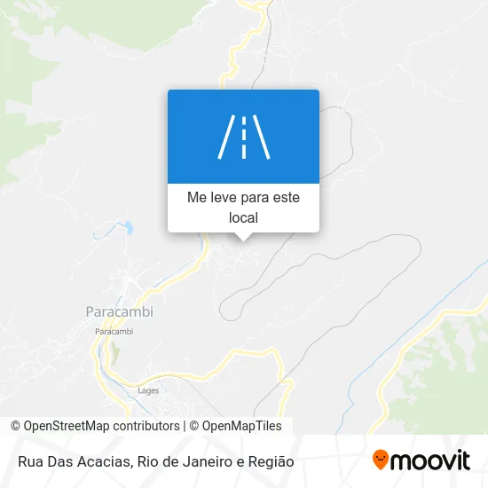 Rua Das Acacias mapa