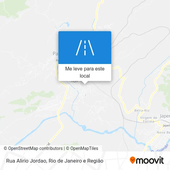 Rua Alirio Jordao mapa