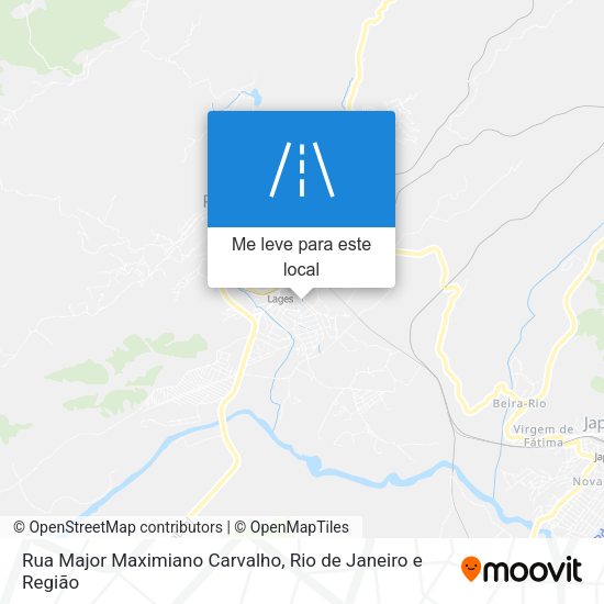 Rua Major Maximiano Carvalho mapa