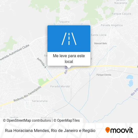 Rua Horaciana Mendes mapa