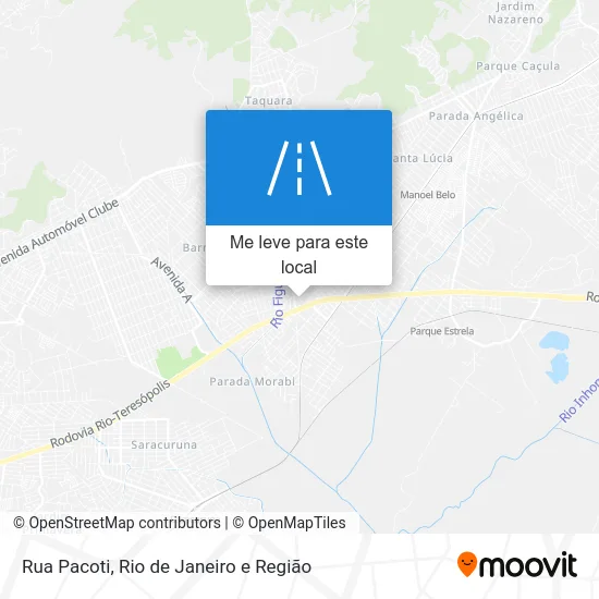 Rua Pacoti mapa