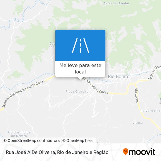Rua José A De Oliveira mapa