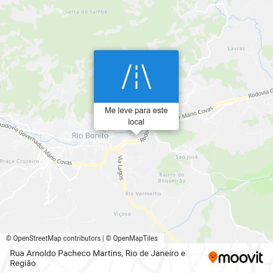 Rua Arnoldo Pacheco Martins mapa