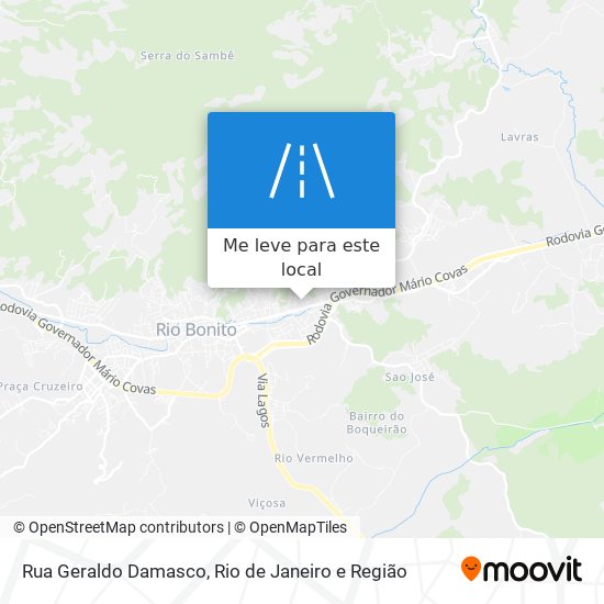 Rua Geraldo Damasco mapa