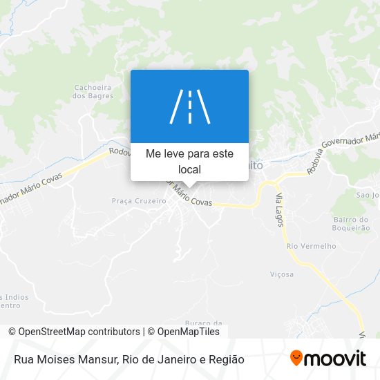 Rua Moises Mansur mapa