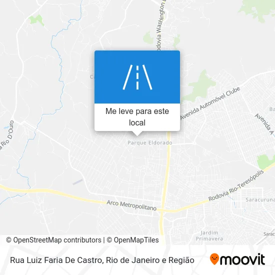 Rua Luiz Faria De Castro mapa