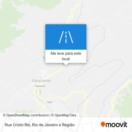 Rua Cristo Rei mapa