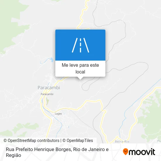 Rua Prefeito Henrique Borges mapa