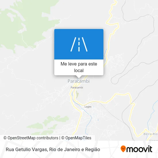 Rua Getulio Vargas mapa