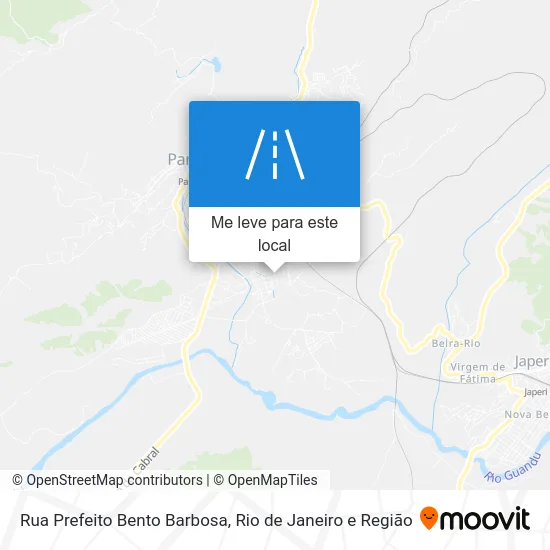Rua Prefeito Bento Barbosa mapa