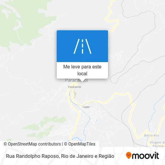 Rua Randolpho Raposo mapa